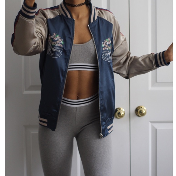 ASOS Jackets & Blazers - Japanese Print Bomber Jacket